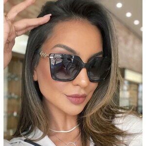 NEW Salvatore Ferragamo Sunglasses Black Smoke Gradient SF1041S 001 New in Box